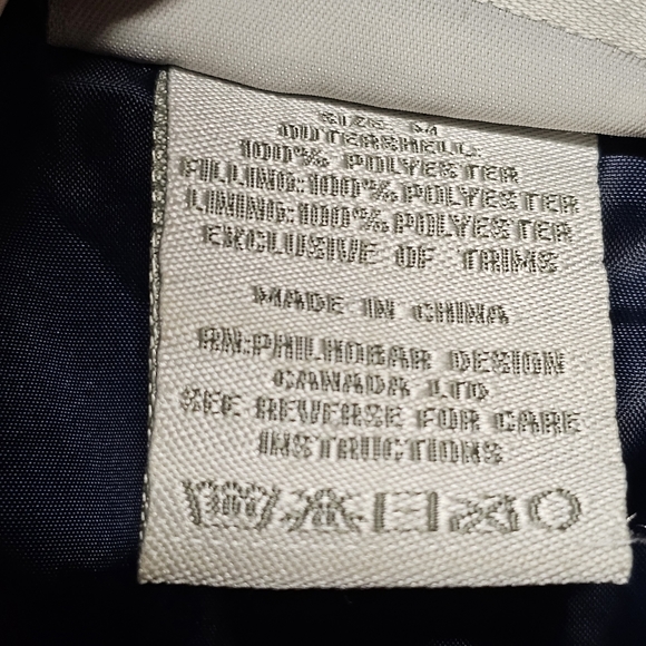 3/$25  Tweeds Navy Full Zip Vest with Leather Trim size Medium - Picture 9 of 12